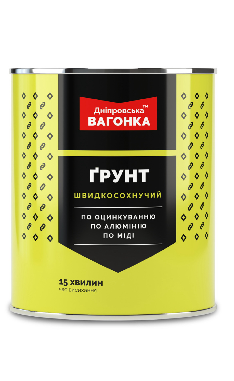 Однокомпонентний Алкідна грунтовка чорна Дніпровська вагонка 3 кг